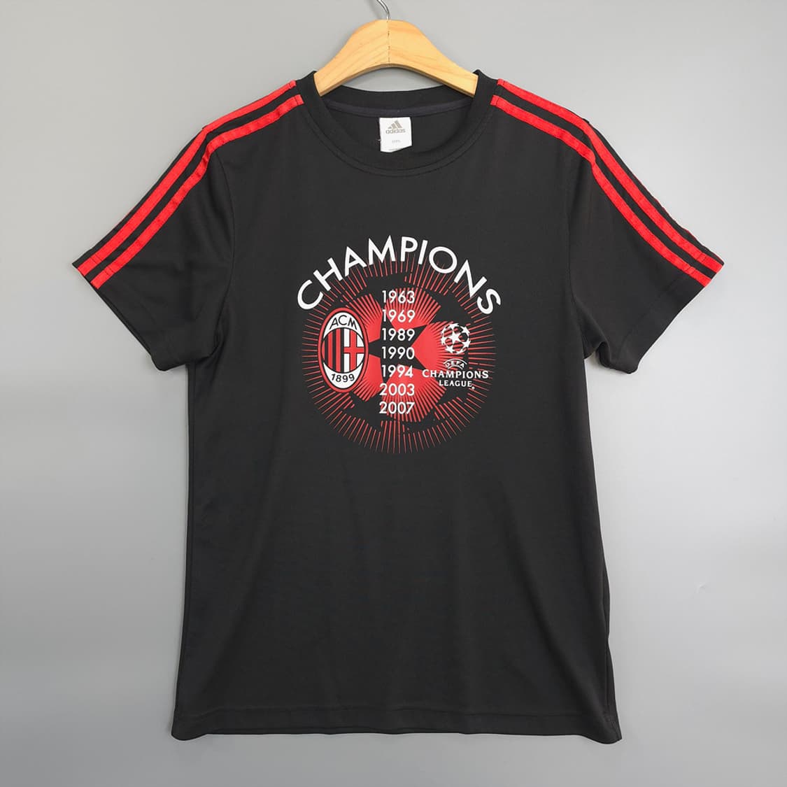 아디다스 Adidas ACM 챔피언스 리그 반팔 티셔츠 블랙 95 상품이미지1