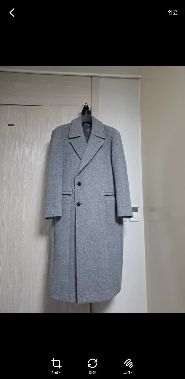 일꼬르소 대디핏 반더블 맥시 코트 그레이 색상입니다. (쿨거시 네고) 상품이미지3