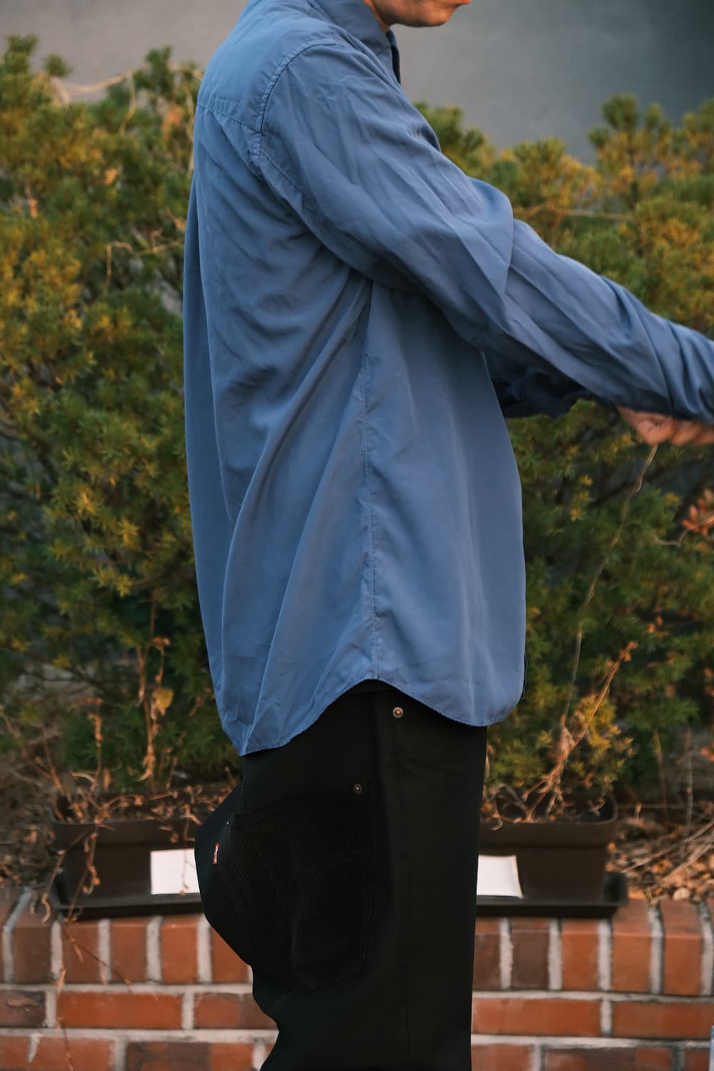 언더커버 블루 폴리셔츠 상품이미지3