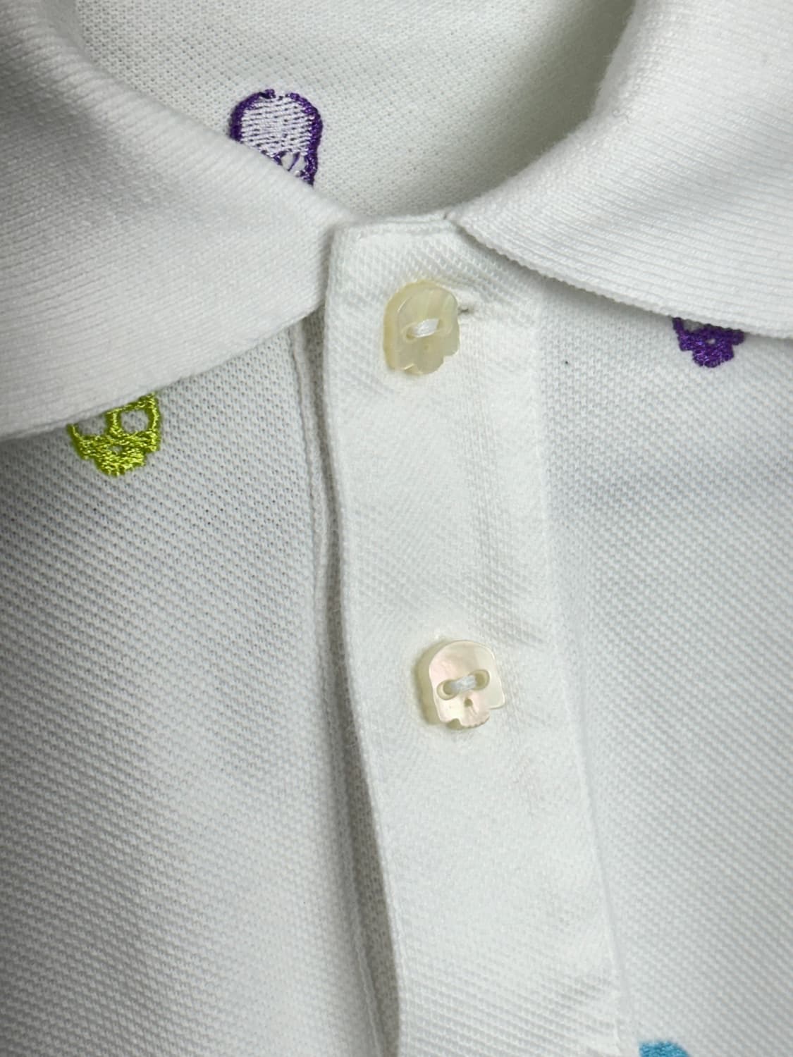Hydrogen Skull Embroidered Polo Shirt  상품이미지10