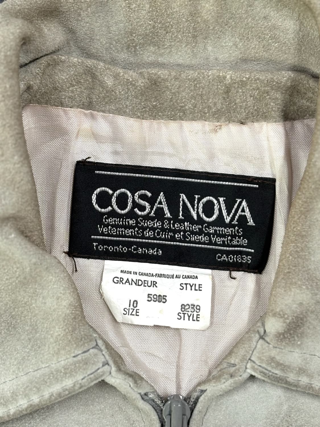 COSA NOVA 빈티지 스웨이드 가죽 자켓 상품이미지4