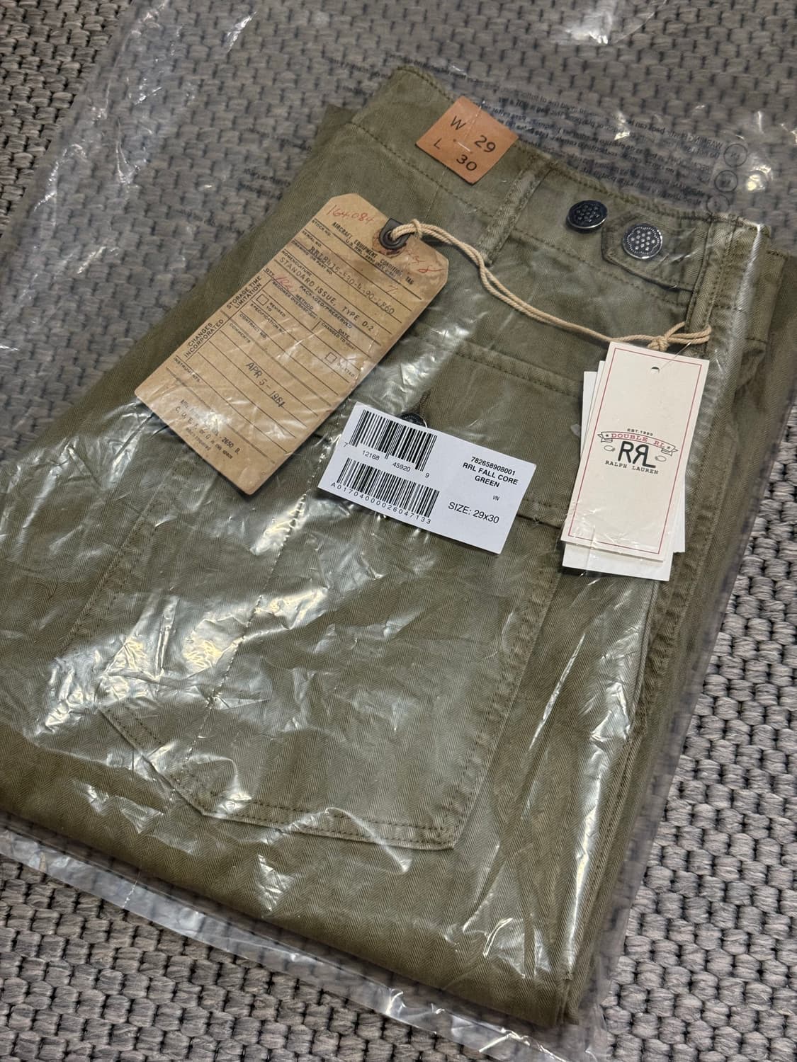 RRL 더블알엘 헤링본 퍼티그 팬츠 29x30 상품이미지1