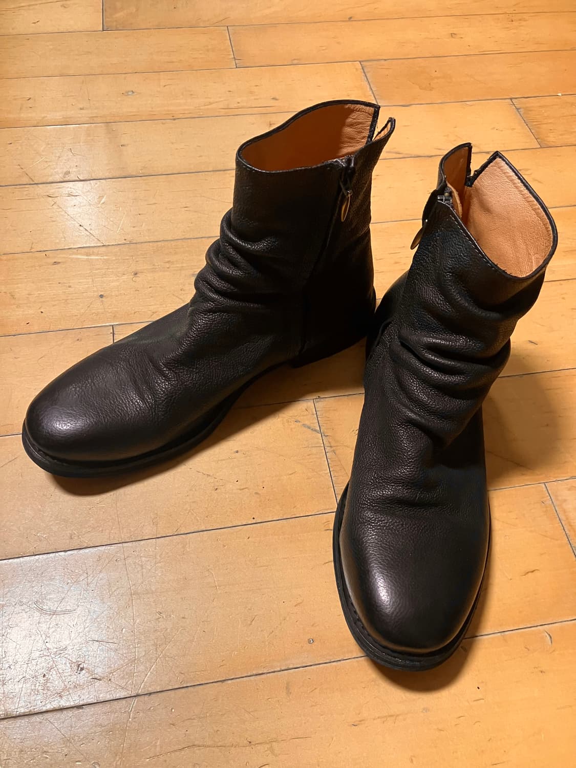 EDWARD 에드워드 레더 드레이프 부츠 41 (260) 상품이미지3