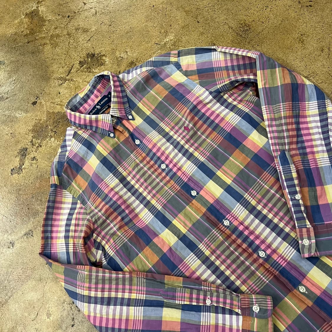 [정품/M] 폴로 랄프로렌 멀티 체크 셔츠 b16 상품이미지1