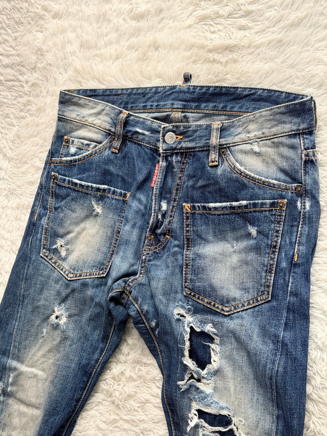 디스퀘어드2 데미지 워싱 청바지 48  상품이미지1