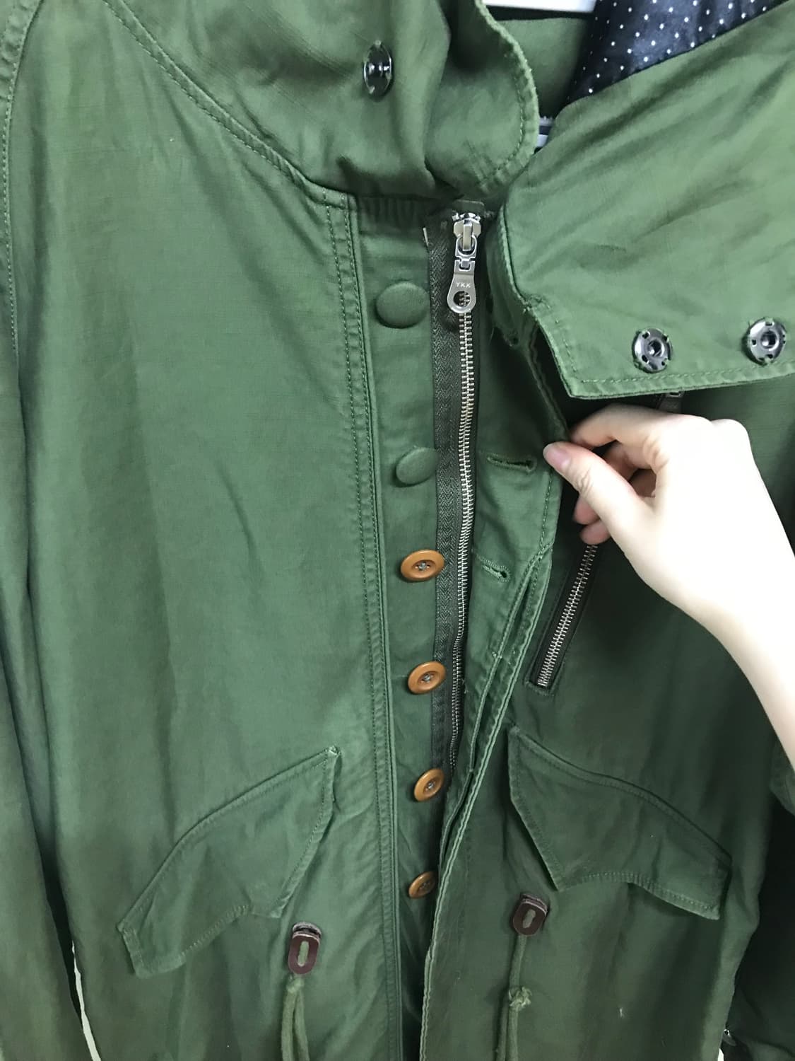 dot mori kaki field jacket 상품이미지6