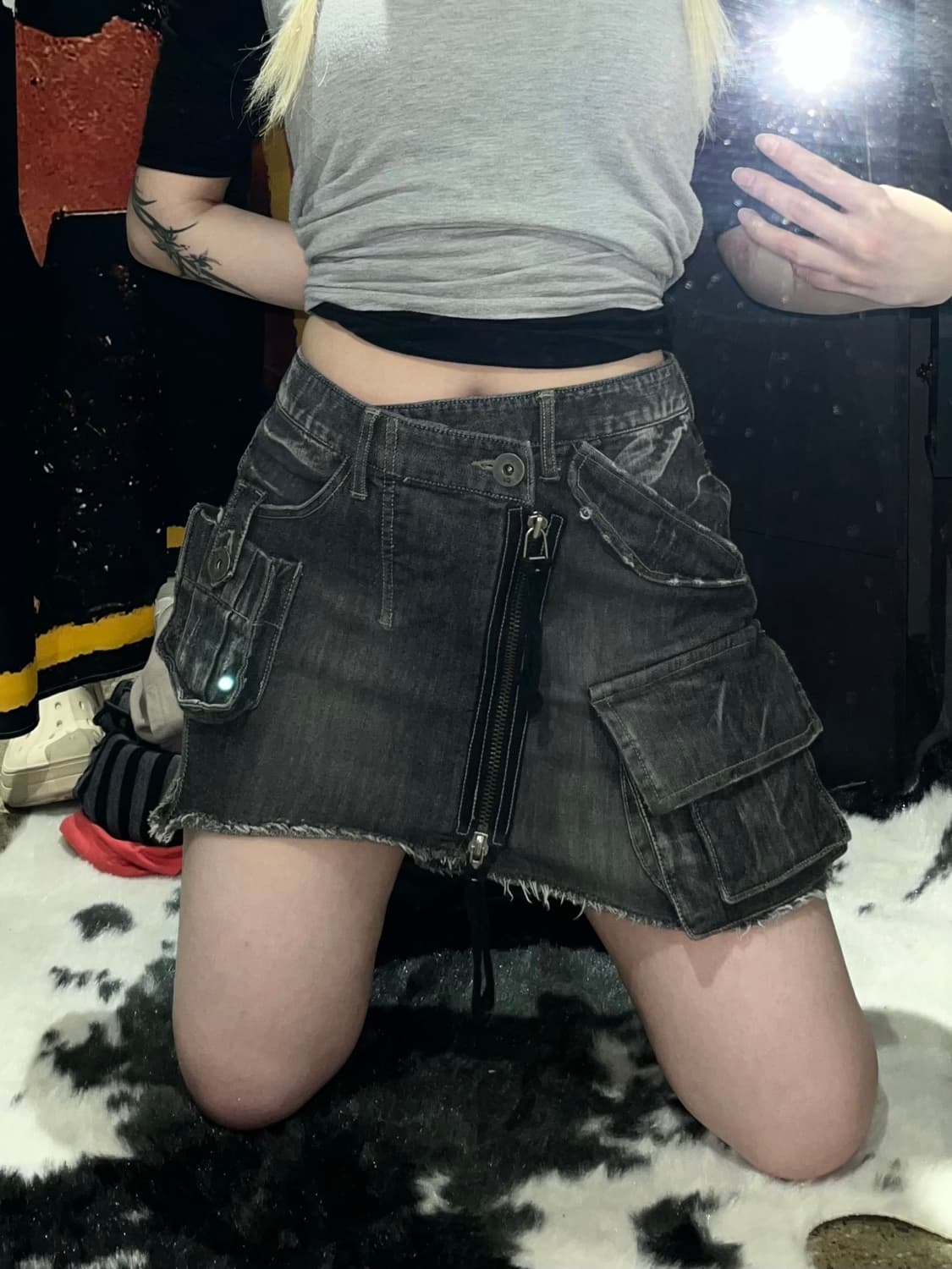 빈티지 언발 투웨이 스커트 상품이미지2