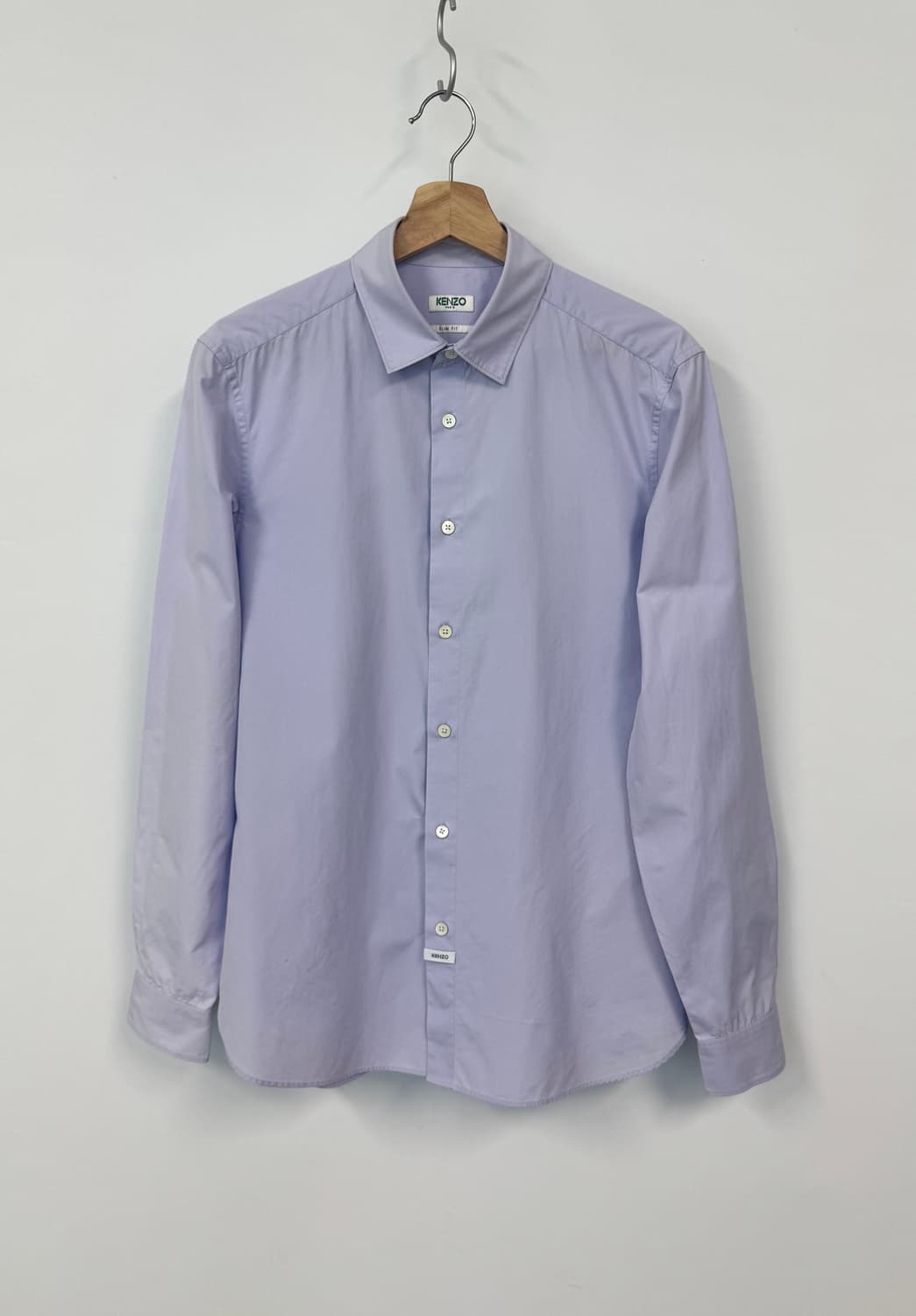 KENZO 겐조 라이트 퍼플 백프린팅 셔츠 M 상품이미지1