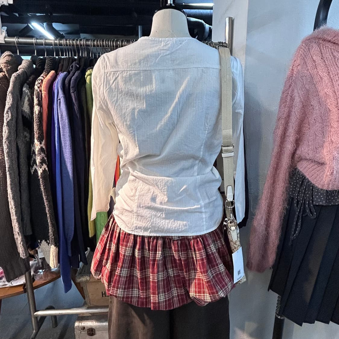 Vintage Mori Girl White Shirts 상품이미지3
