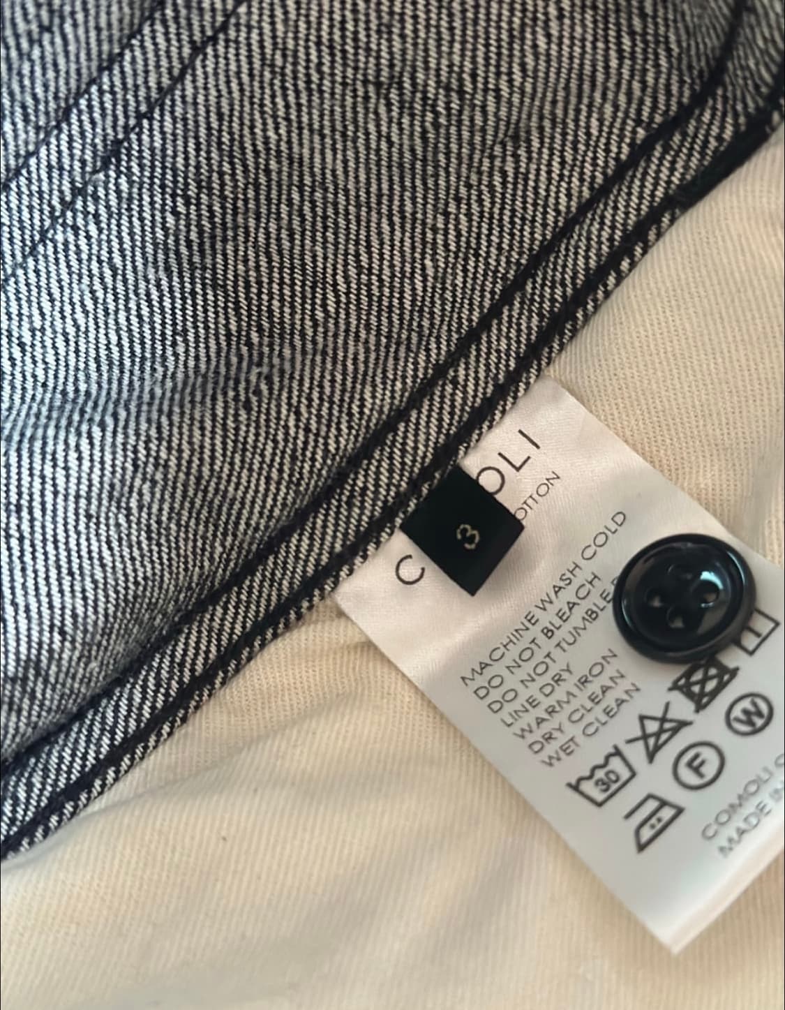 코모리 벨티드 데님 셋업 상품이미지4