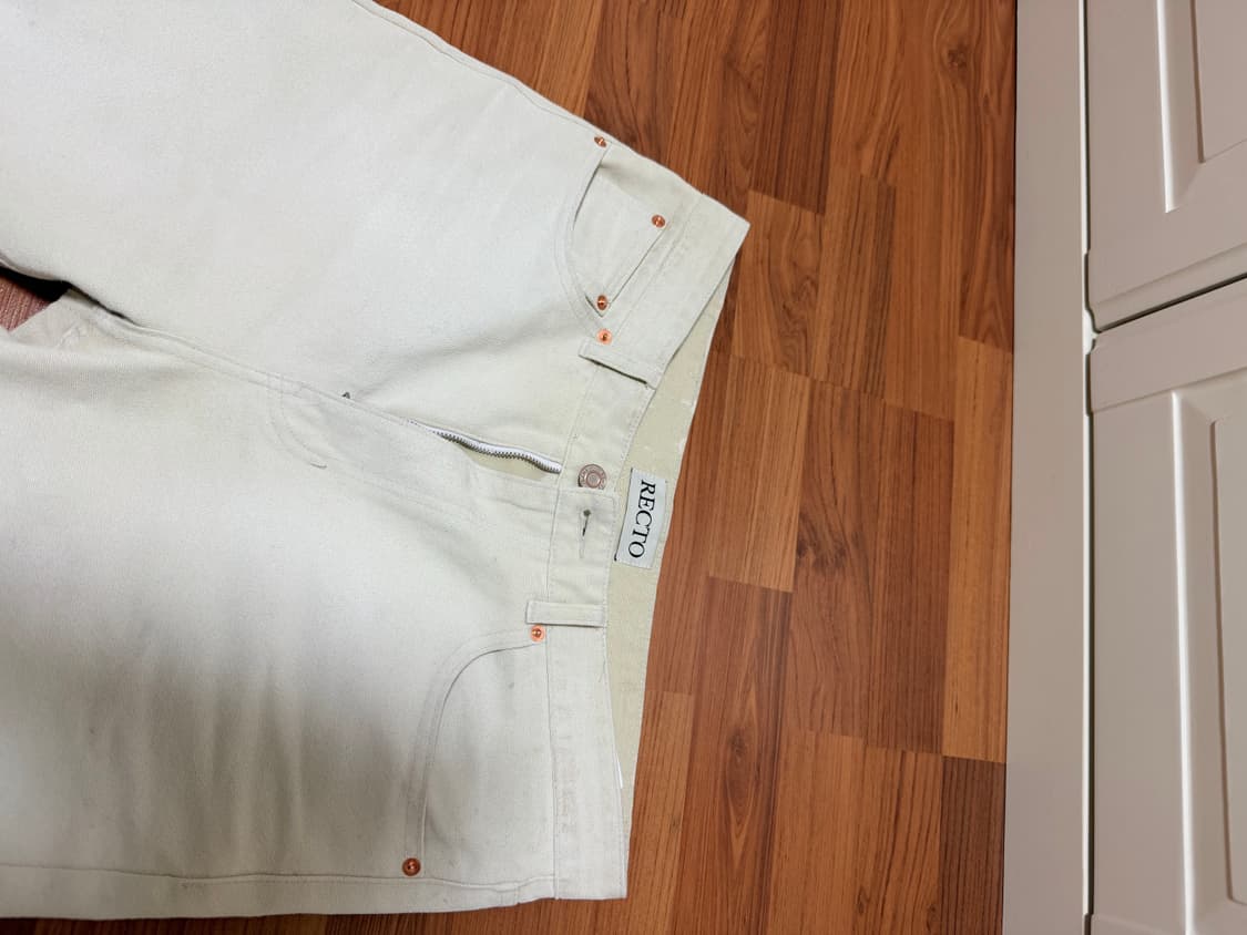 26ss (M)렉토 플레어데님 빈티지 에크루  상품이미지5