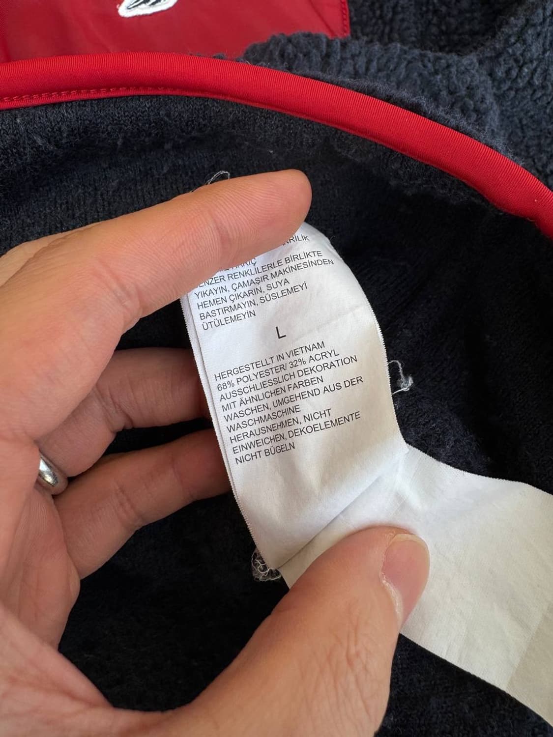 Nautica navy fleeced cardigan 상품이미지4