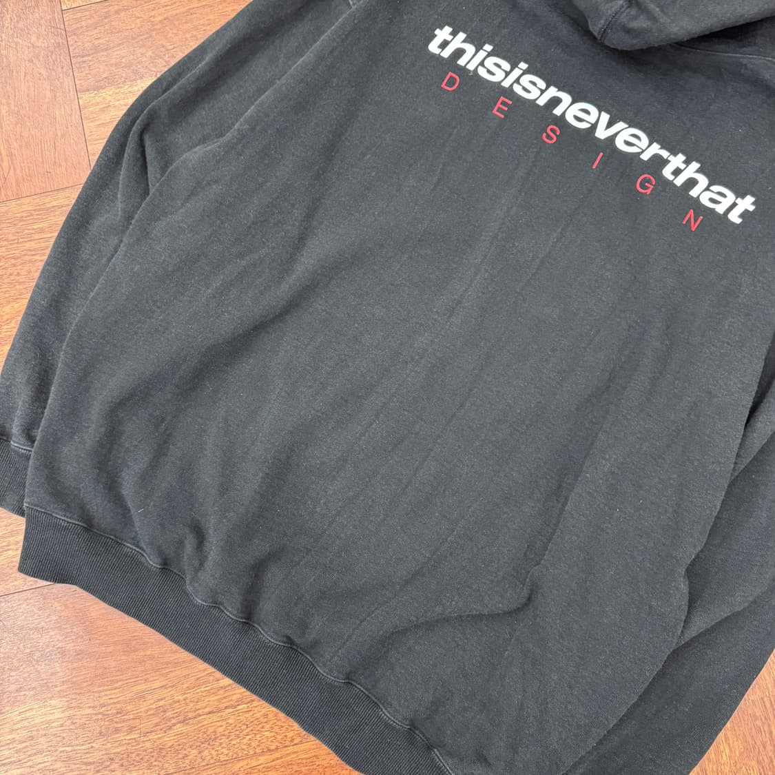 XL(110) 디스이즈네버댓 빅로고 후드 티셔츠  상품이미지4