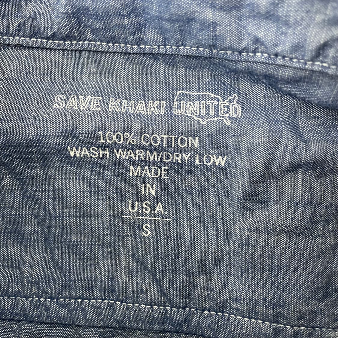 세이브카키유나이티드 made in usa 샴브레이 셔츠 상품이미지2