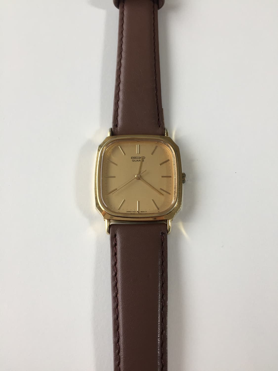 80s seiko chariot square gold quartz 상품이미지8