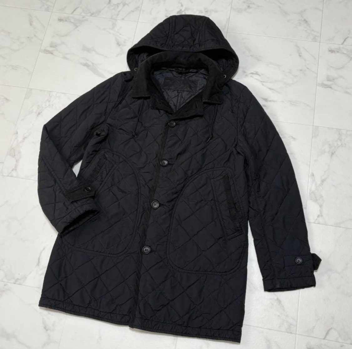 꼼데가르송 옴므 퀼팅 코듀로이 도킹 코트 자켓 상품이미지2