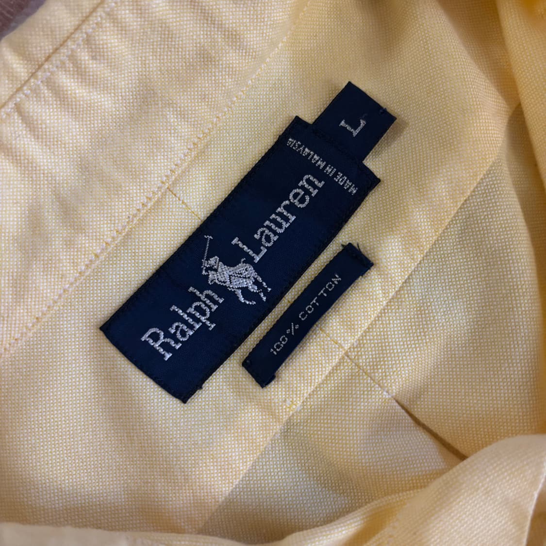 폴로 옐로 반팔 셔츠 상품이미지4