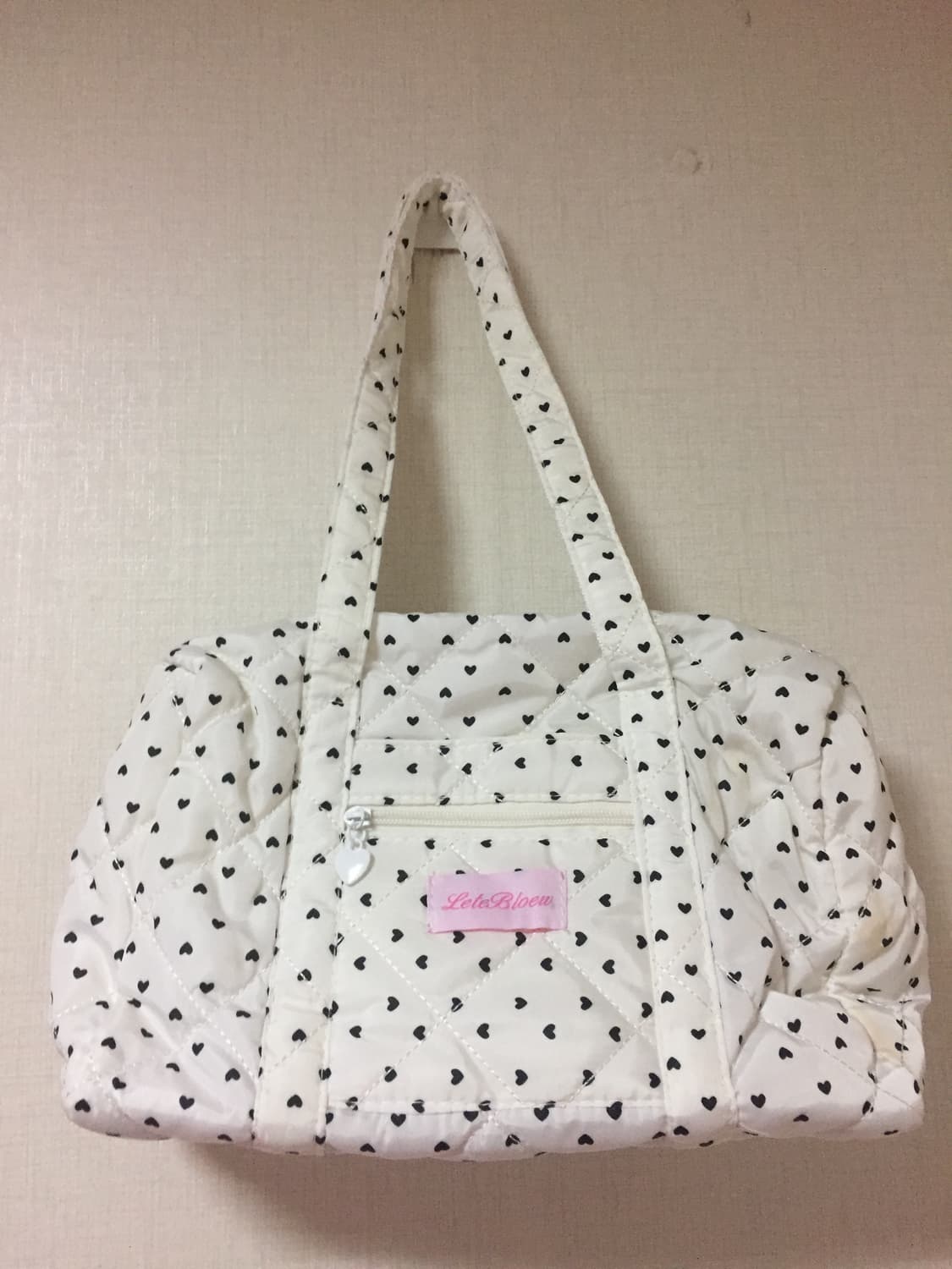 화이트 도트 숄더백 상품이미지3