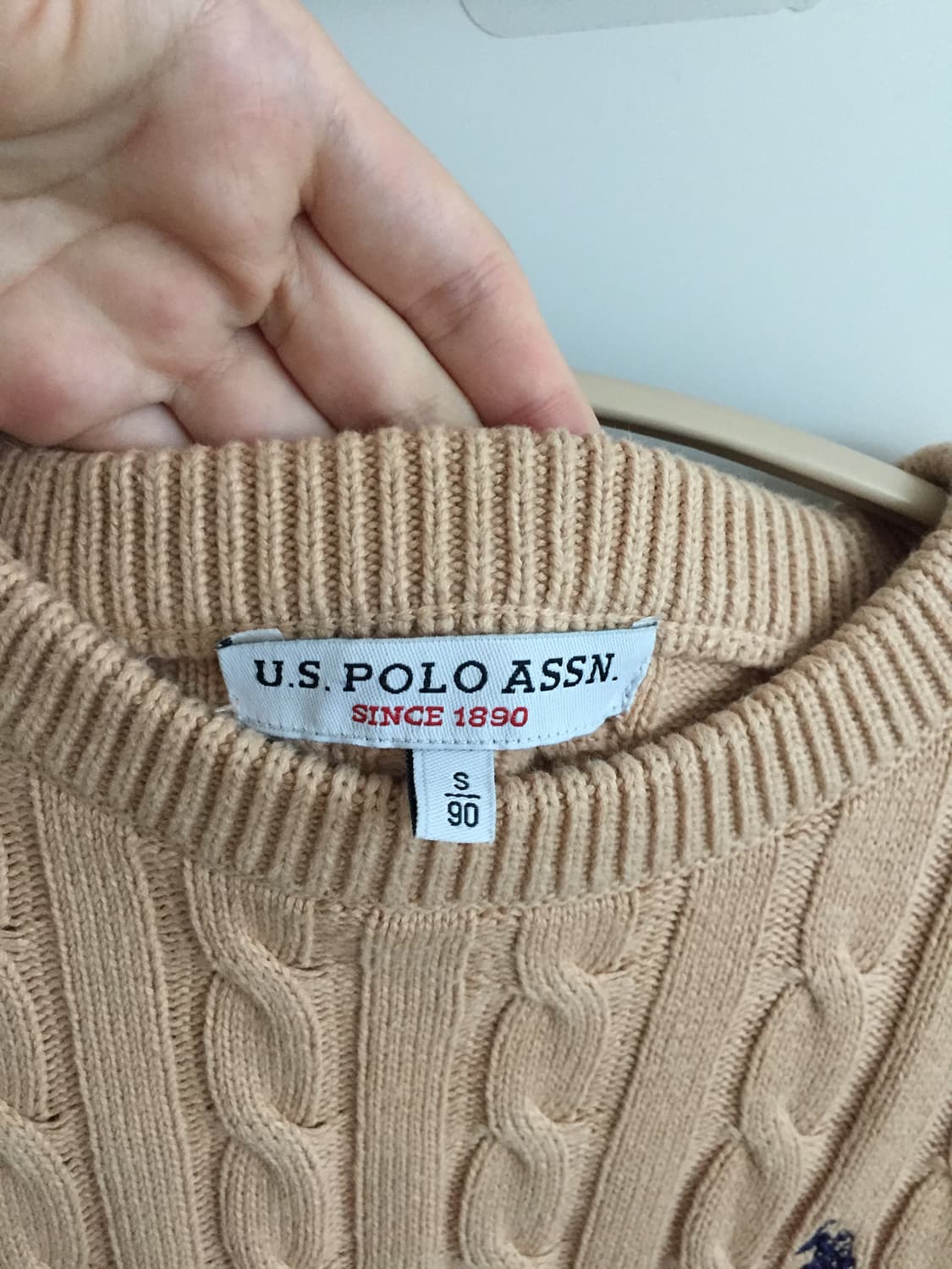 베이지 폴로 니트 상품이미지3