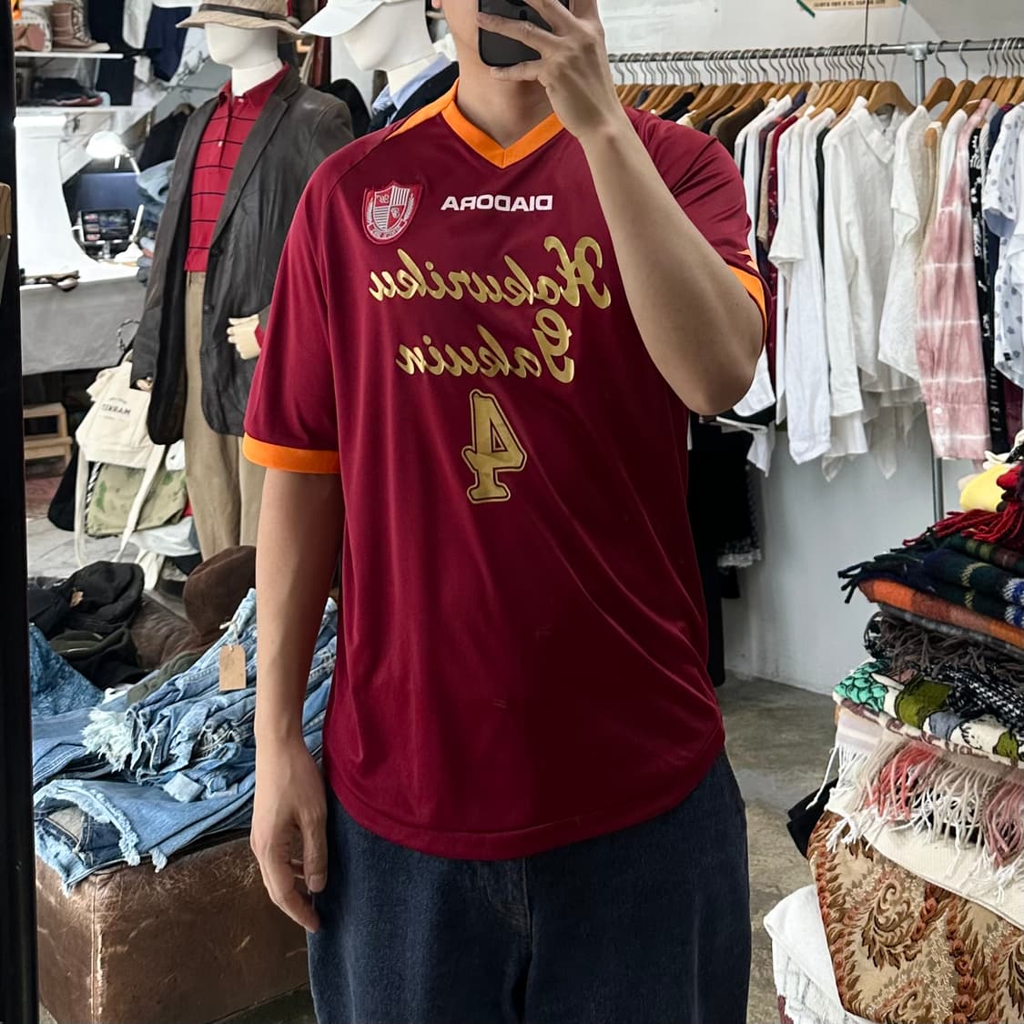 (착용컷) DIADORA 풋볼 유니폼 상의 (남성용 100) 상품이미지3