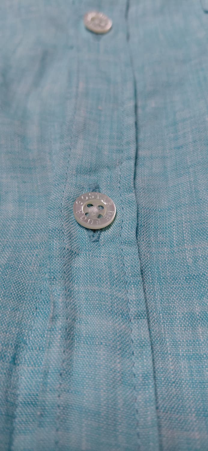 [M] 고스타 디 푸가 x 플랜더스 리넨 100% 7부 셔츠 (민트) 상품이미지7