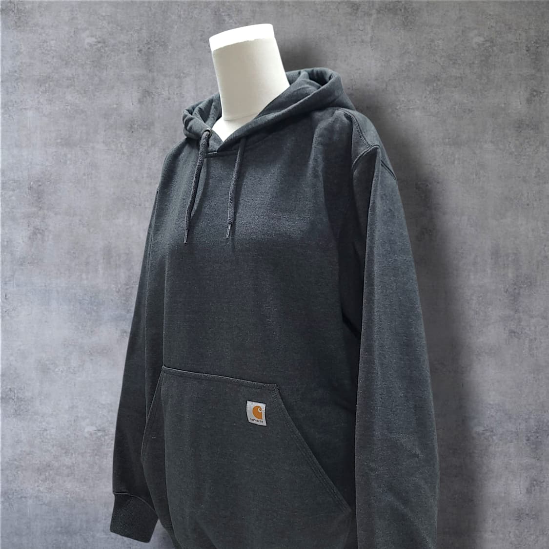 [M] 칼하트 차콜 오리지널 핏 레인디펜더 기모 후드티셔츠 상품이미지3