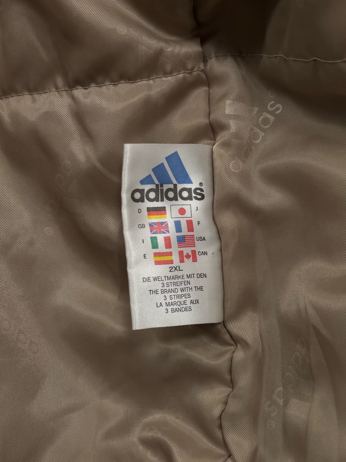 아디다스 베이지 올드스쿨 바람막이 자켓 상품이미지5