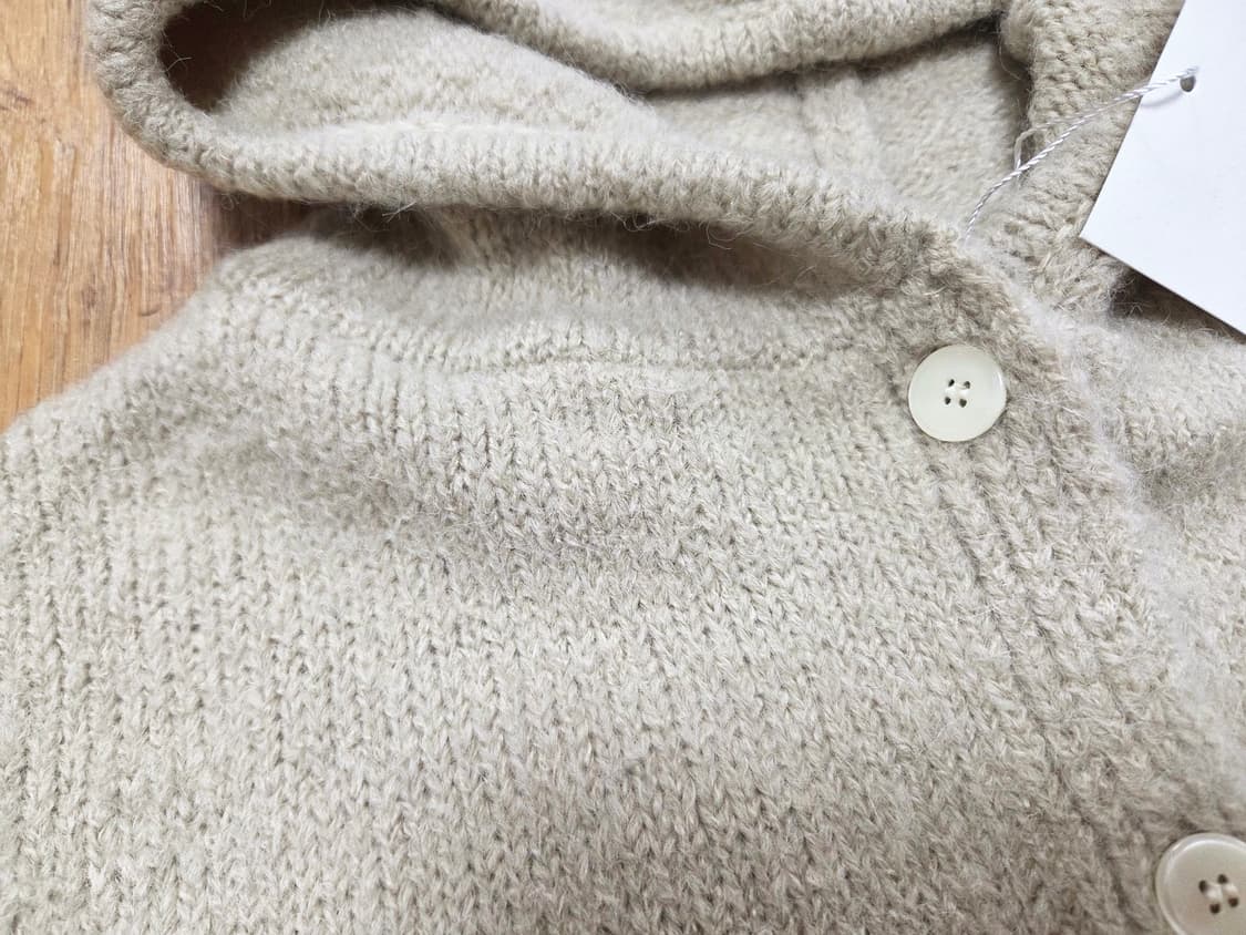 시예(siye) 시예샵 샵시예 오트밀 파인 후디 니트가디건  새상품 상품이미지5