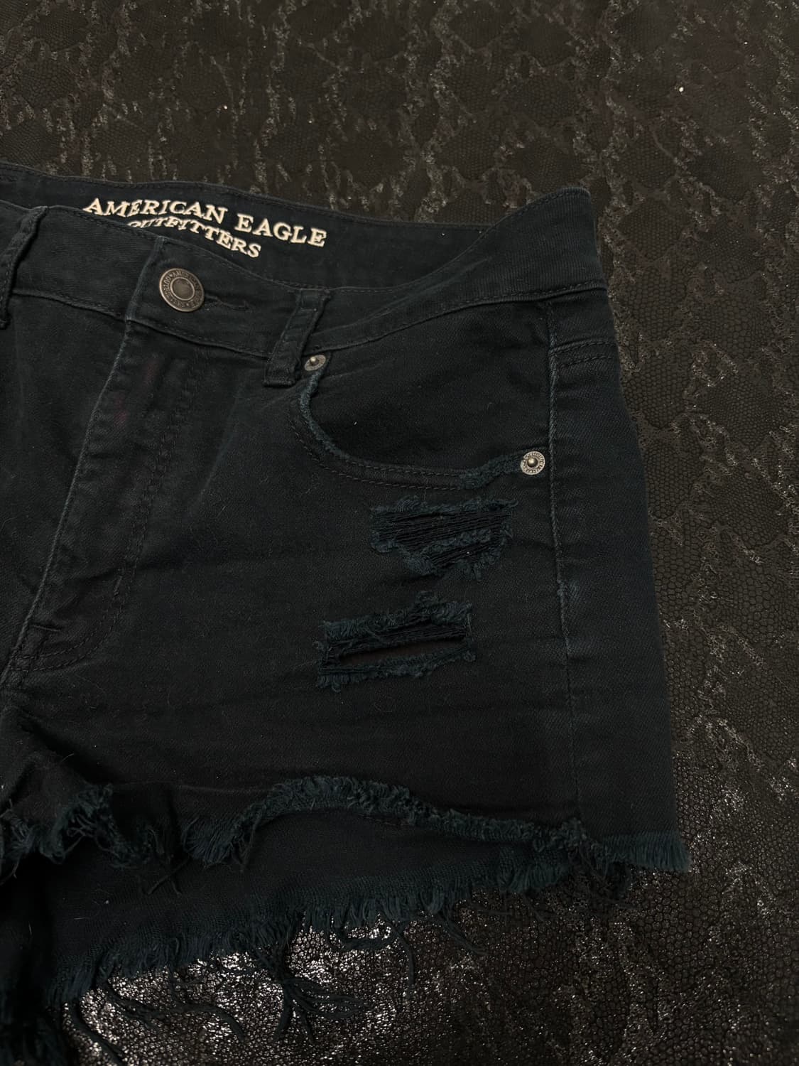 “Vintage” Y2K Deep Green Damaged Pants 상품이미지2