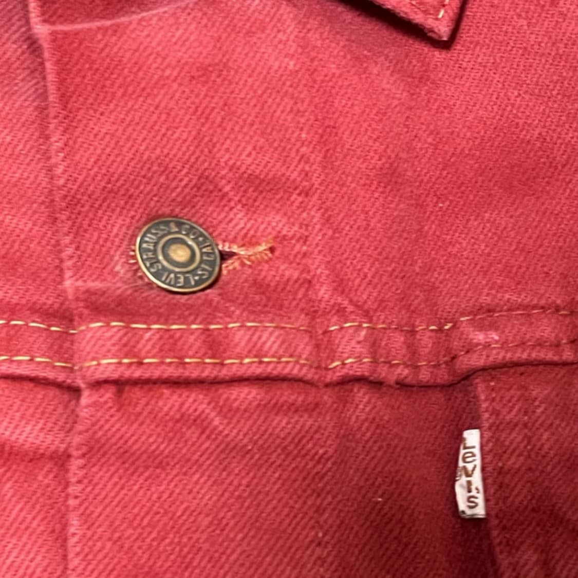 Levi's Type 3 jacket orange 오렌지 데님 트러커 상품이미지7