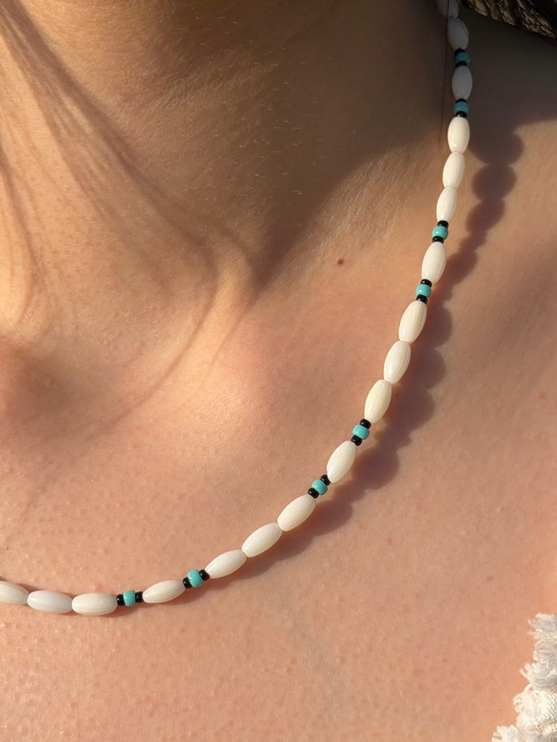 Seashell Necklace - Sky Blue 상품이미지2