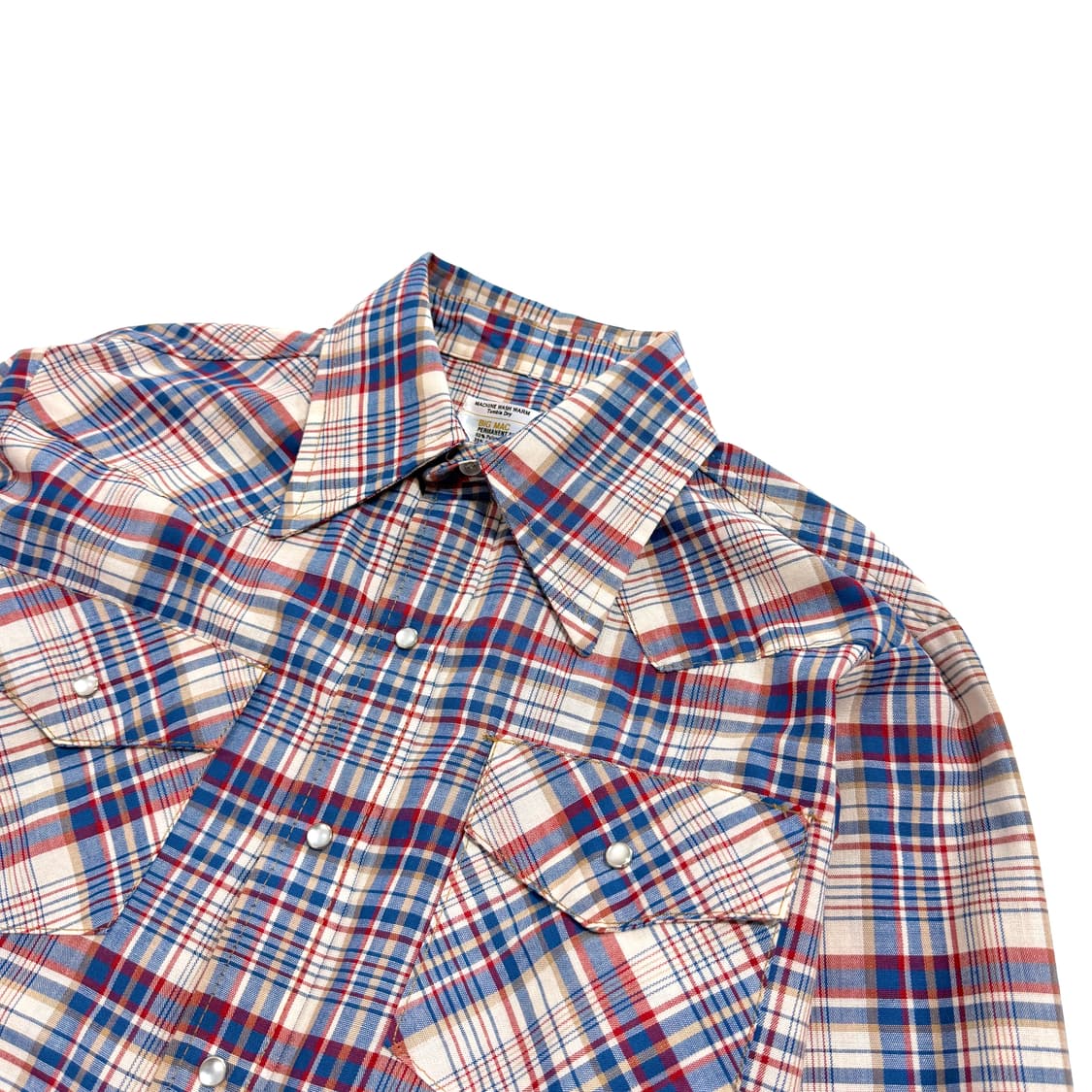 70’s J.C Penney Big Mac 타탄 웨스턴 요크 셔츠 상품이미지3