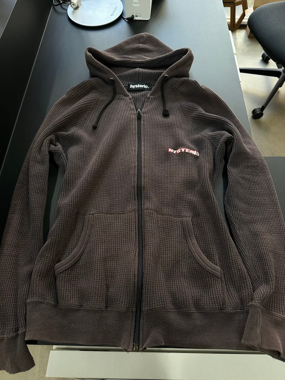 히스테릭글래머90s 그런지워시드 와플 루즈 후드집업 상품이미지6