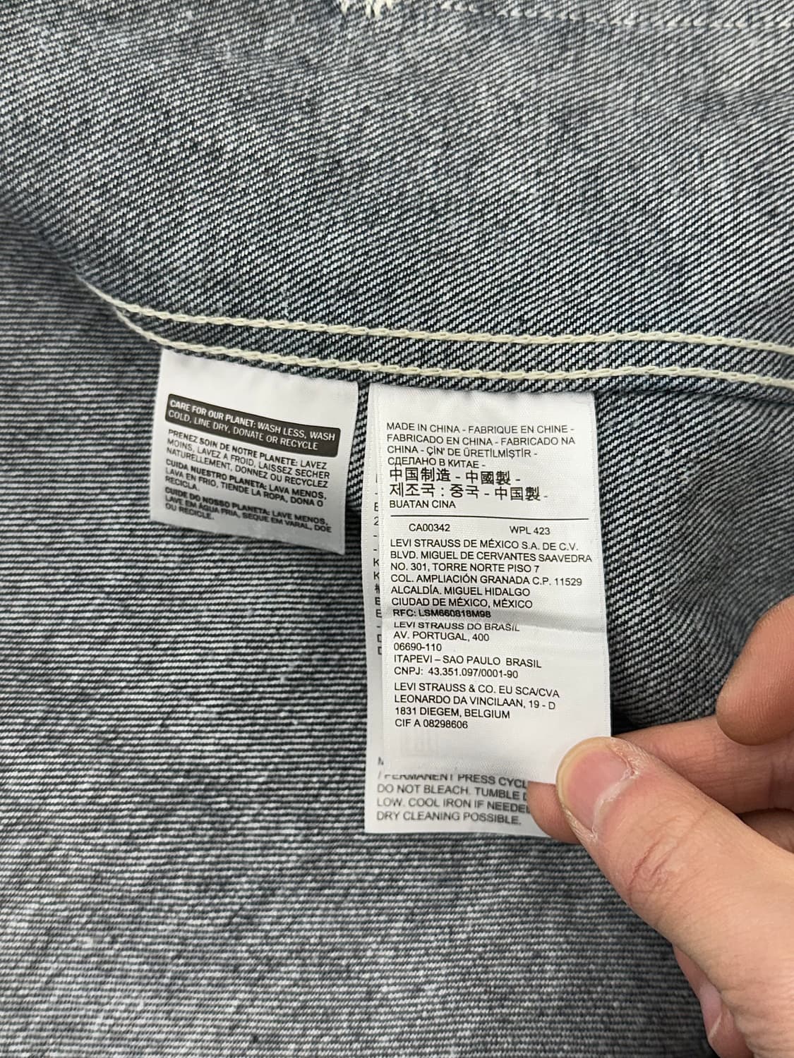 리바이스 레드 엔지니어 블랭크 커버올 데님 자켓 상품이미지8