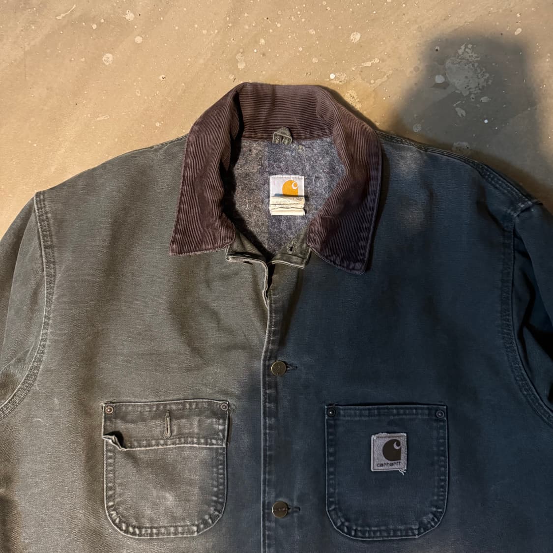00s Carhartt chore jaket mosgreen 상품이미지2