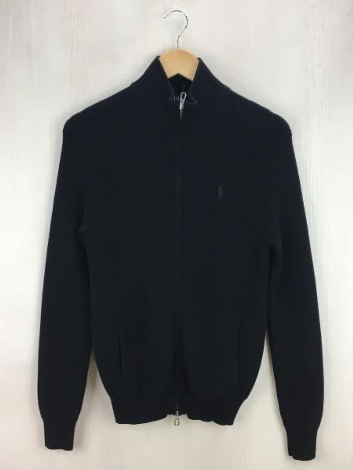 폴로랄플로렌 니트 집업 블랙  상품이미지1