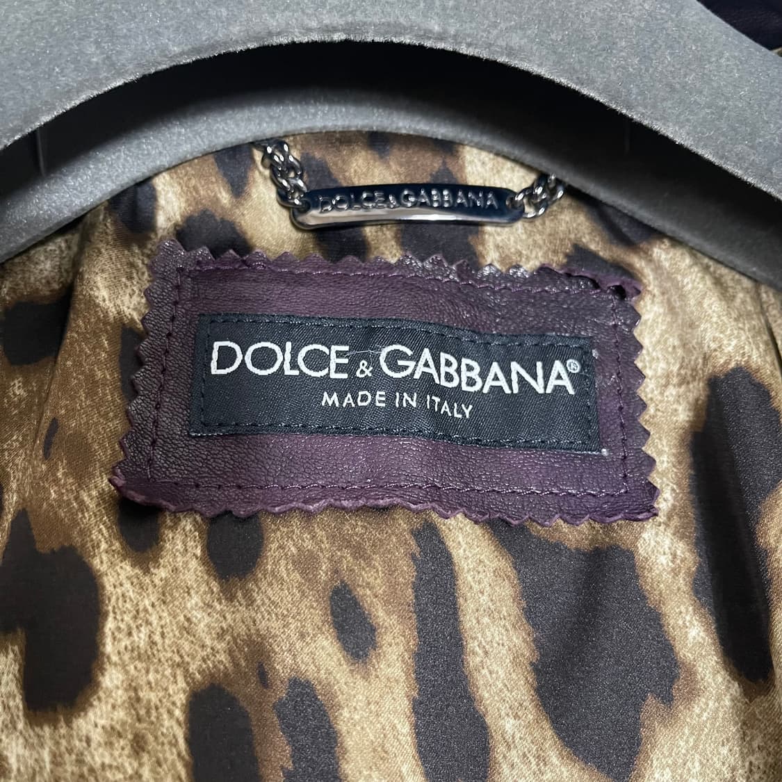 [38] Dolce & Gabbana Purple 크롭핏 레더 자켓 상품이미지9