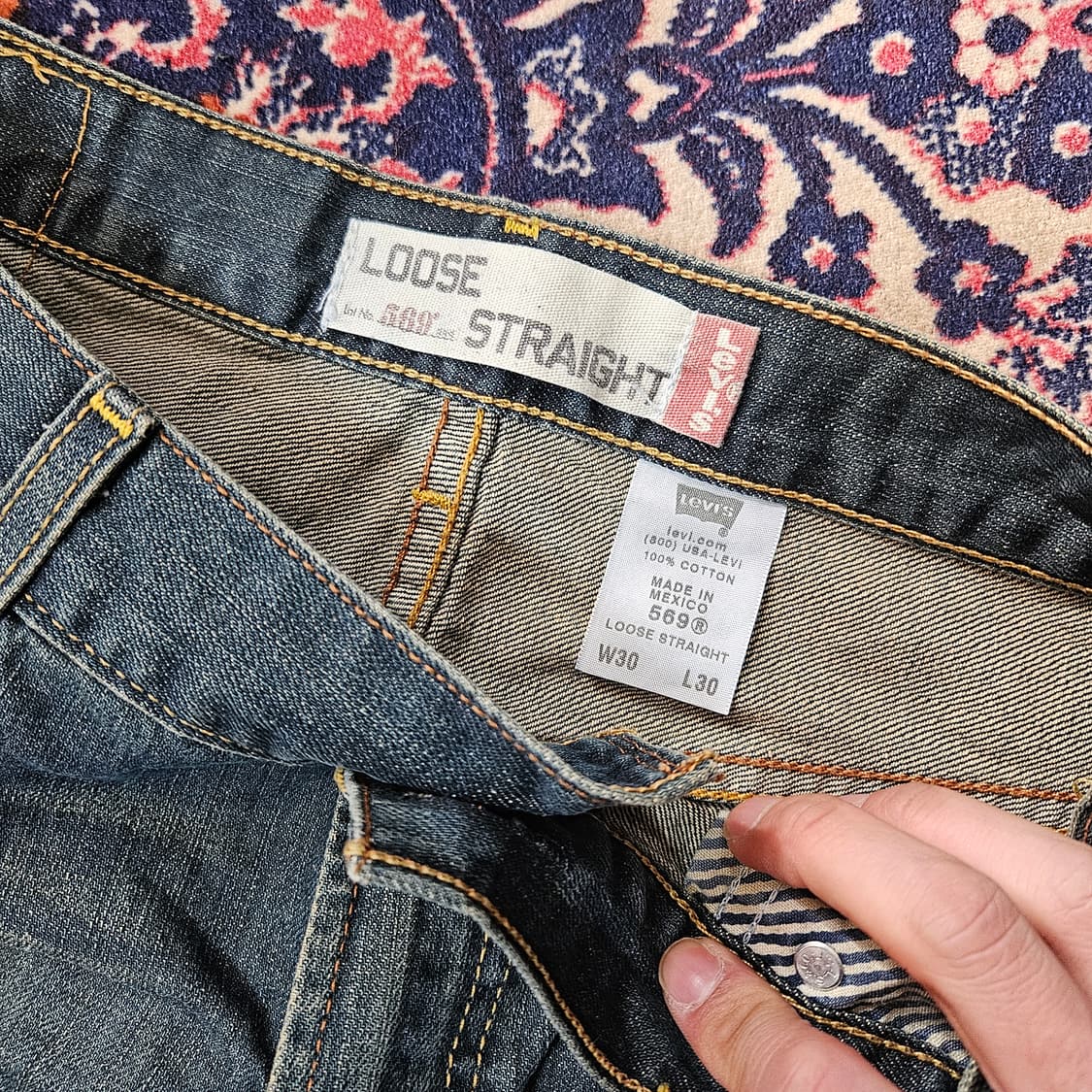 리바이스(Levis) 00's No.569 루즈 스트레이트 데님 상품이미지8