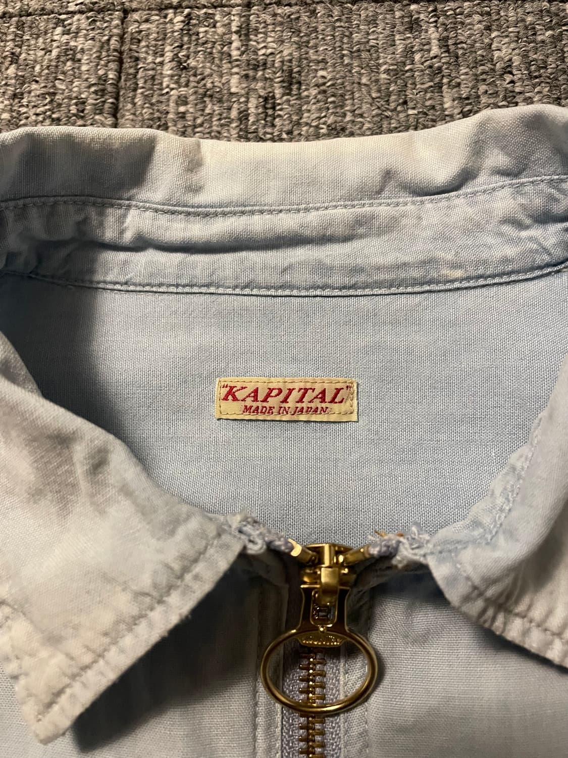 캐피탈 샴브레이 드리즐러 워크 셔츠 [M / 105] 상품이미지4