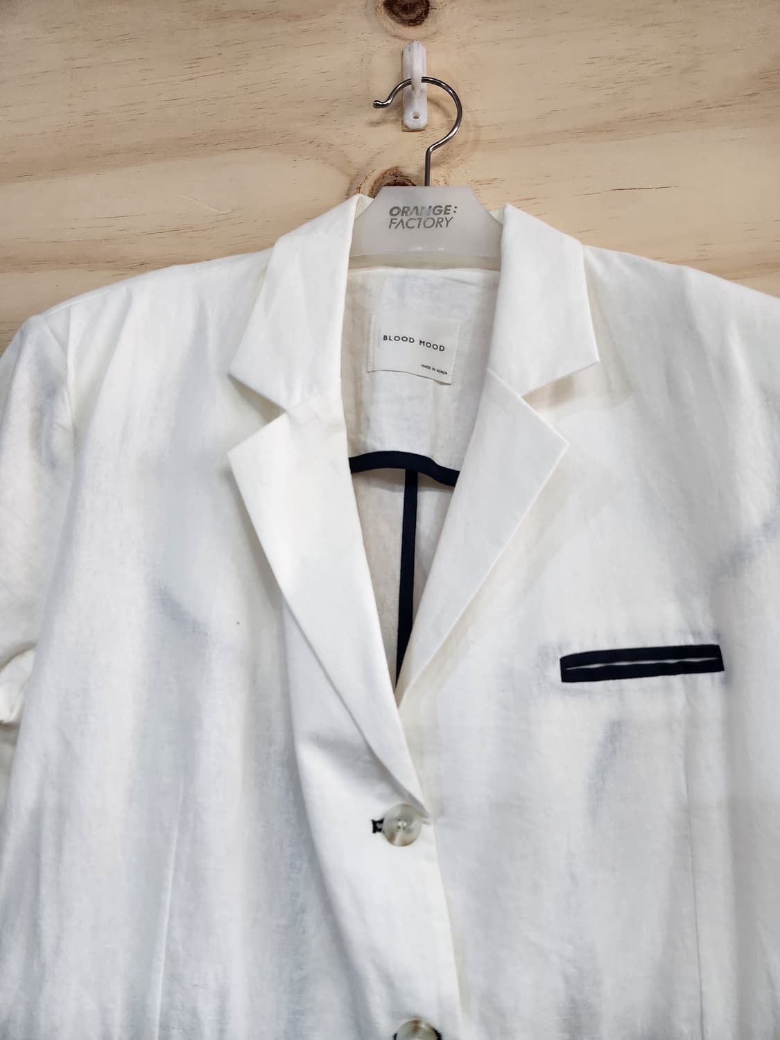 1013) 여성 오버핏 반팔 자켓 상품이미지5