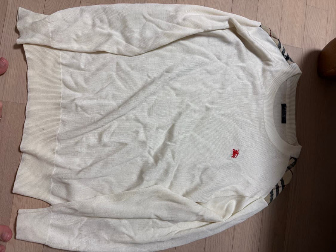 버버리 니트 아이보리/오렌지 사이즈 5 일괄7만원 떨이 상품이미지6