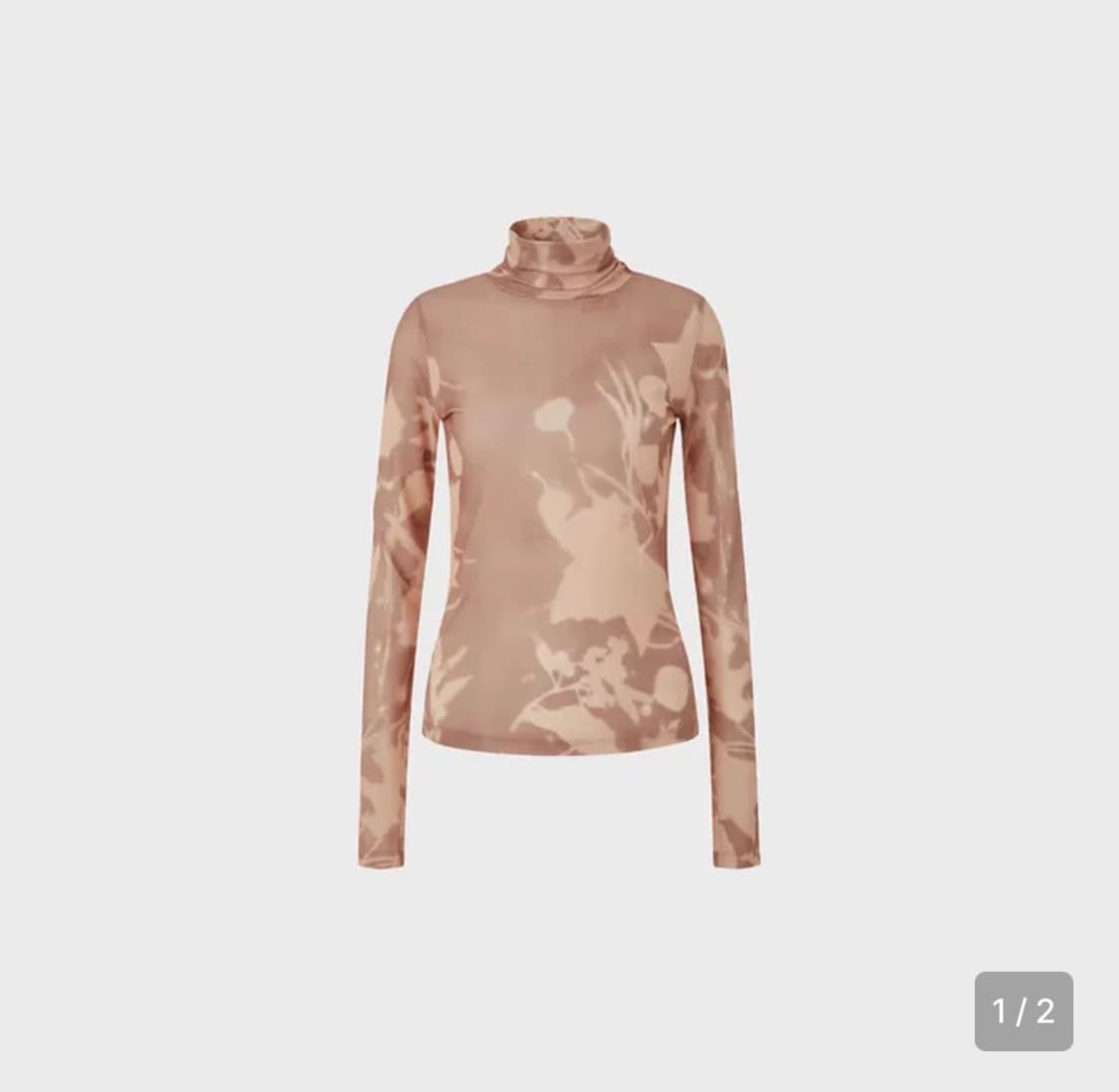 티크teak leaf dyed turtle neck top 상품이미지4