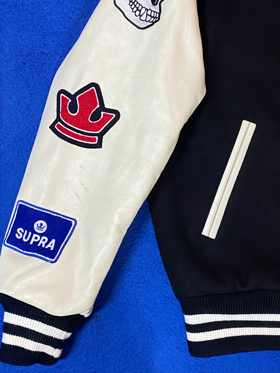 Supra 수프라 x 호미들 콜라보 한정판 바시티 자켓 M 상품이미지3