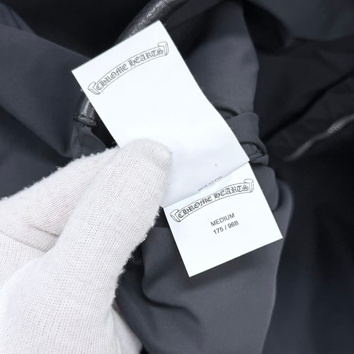 [S+급/M] 크롬하츠 나일론 레더패치 집업 반팔 셔츠 블랙 상품이미지9