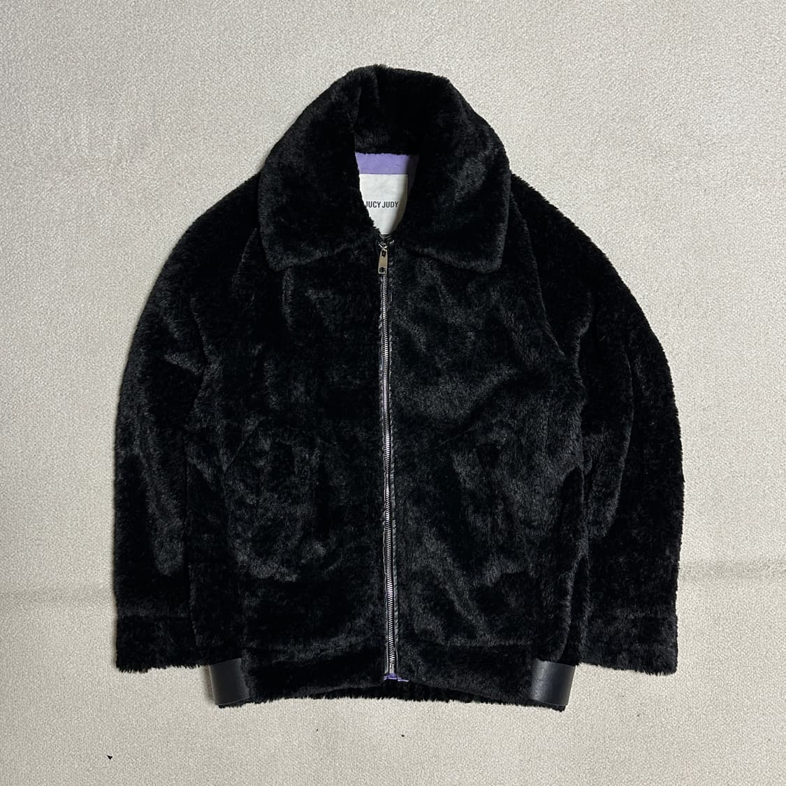 쥬시쥬디 페이크 퍼 집업 점퍼 상품이미지2