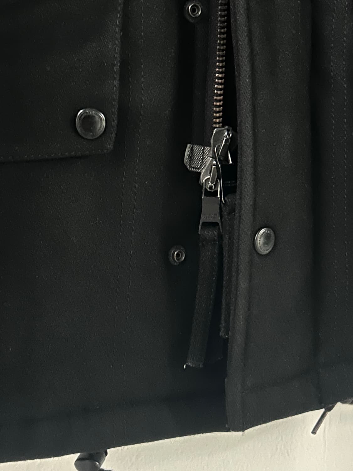 아르마니 익스체인지 하이넥 울 야상 자켓 상품이미지8