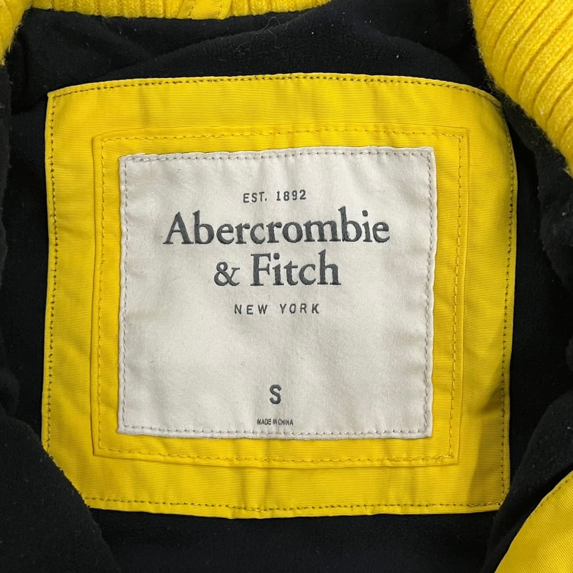 [정품/S] 아베크롬비 옐로우 패딩 점퍼 b15 상품이미지5