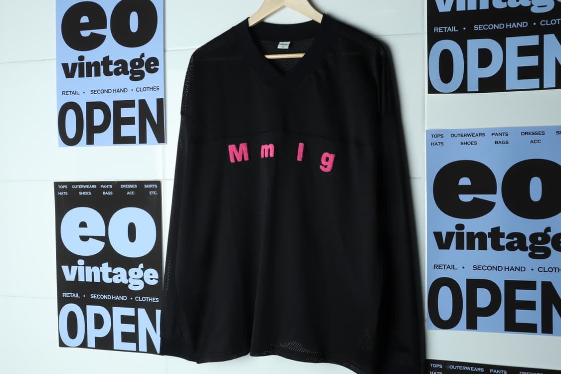 (L-2XL) 엠엠엘지 맨투맨 티셔츠 메쉬 오버핏 블록코어-H31101 상품이미지2