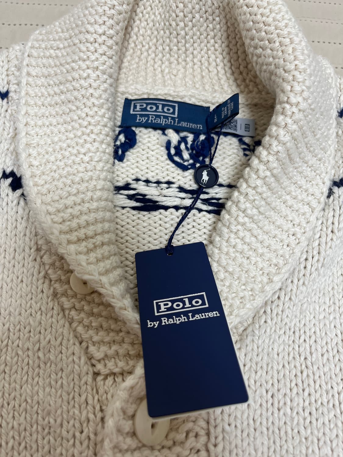 폴로 랄프로렌 노티컬 숄 카라 코위찬 가디건 새상품 상품이미지7