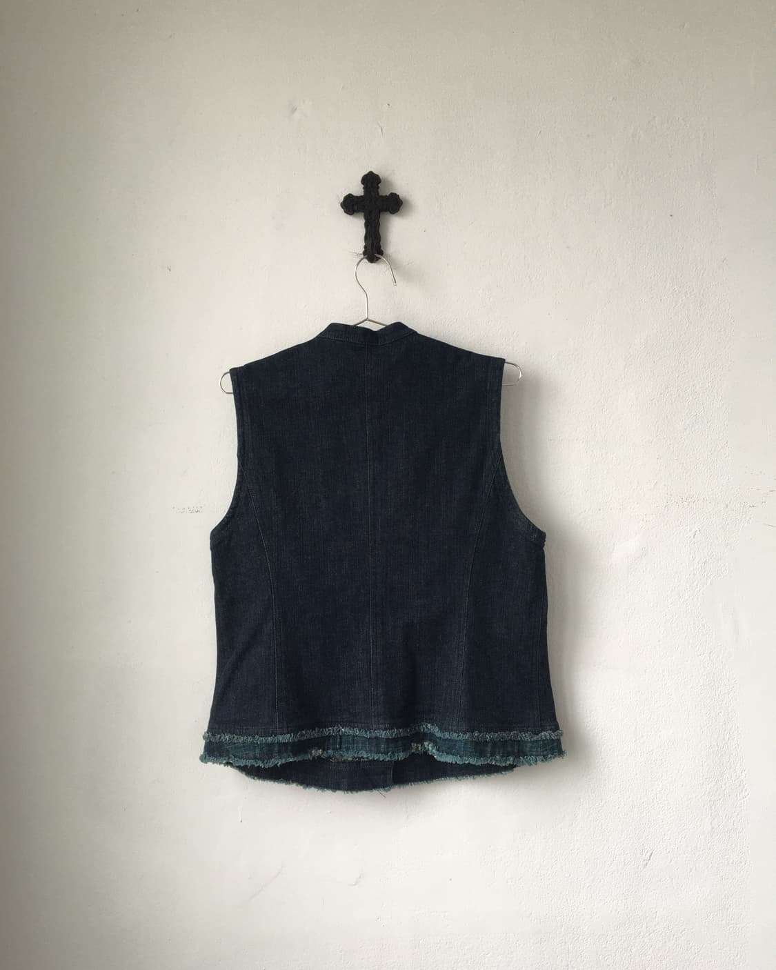 Patch point high neck vest 상품이미지3